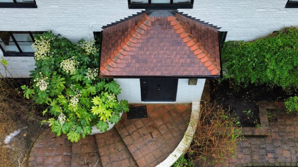 Bray Roof detail over porch
